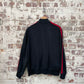 Vintage 1990s Black Polo Sport Ralph Lauren Button Up Sweatshirt Jumper