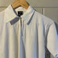 1960s white British Waffle Knitted Polo Shirt Top