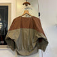 1970s Brown and Grey Unusual Design Cotton Jacket