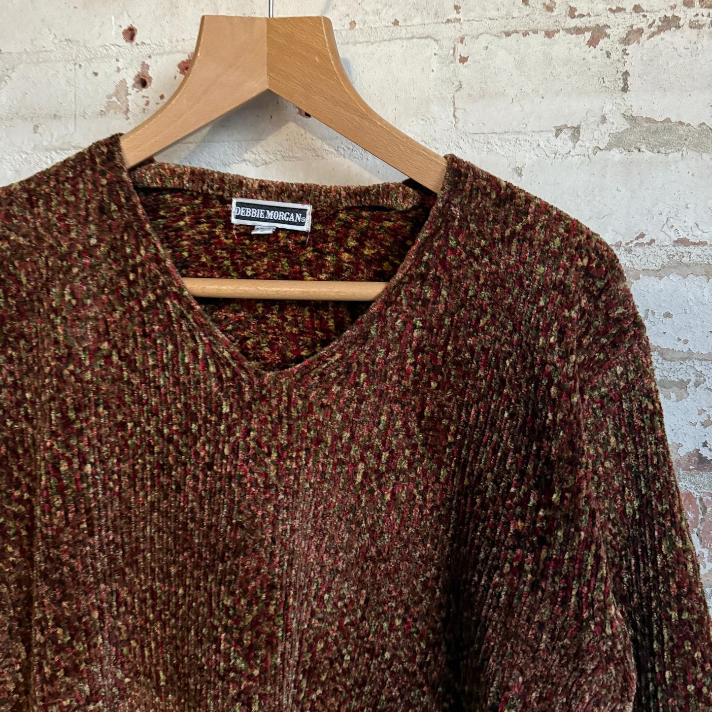 1980s Brown Knitted Spec Jumper
