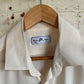 1980s Cream Silk Long-sleeve button up Shirt