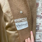 Vintage 1960s Beige Camel Long Jacket Coat