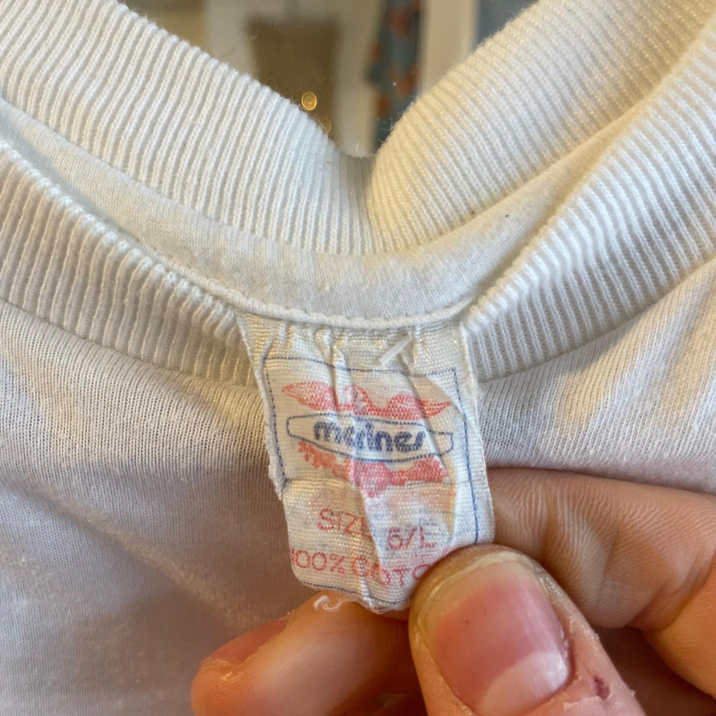 1990s White 'Merit' Sailing Graphic T-shirt