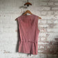 1970s Suede Leather Pink Belted Jacket