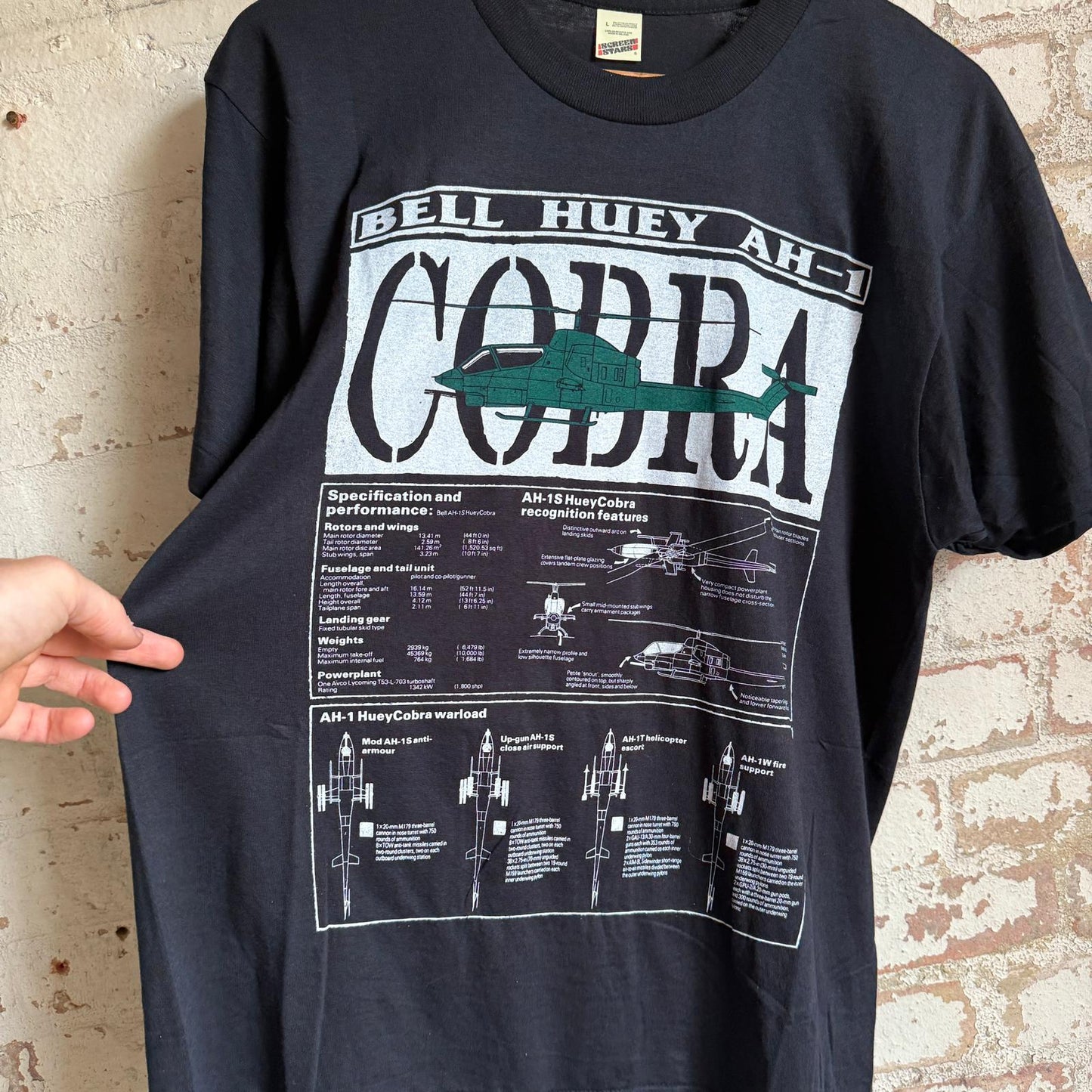 1990s Black Cobra Graphic T-Shirt