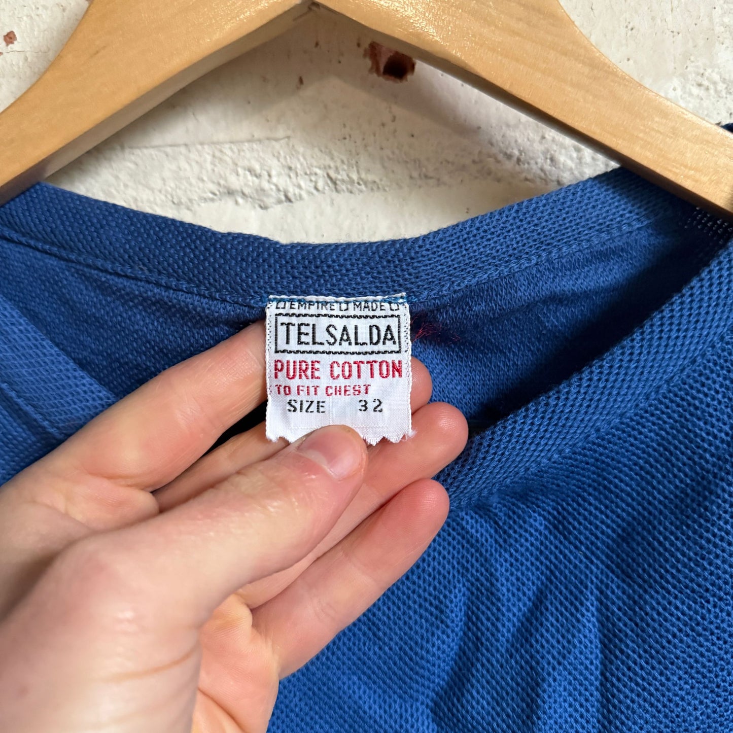 1960s Blue Short Sleeve Sweatshirt T-Shirt