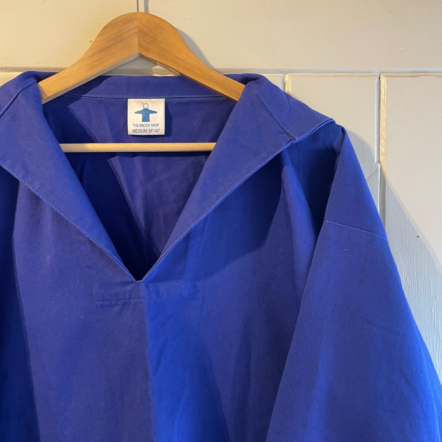 1980s Royal Blue Artist Fisherman Smock Jacket