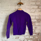 1950s Purple British Button Cardigan Jumper