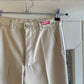 1970s Cream Cotton Flared Trousers
