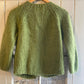 1960s Green Mohair Italian Knitted Cardigan Jumper