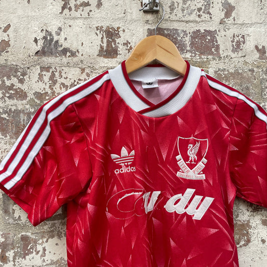 Vintage 1989-1992 Red Adidas Liverpool Home Football kit Shirt