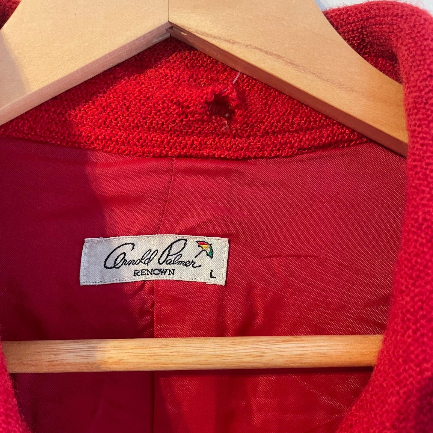 1970s Red Arnold Palmer Harrington Jacket