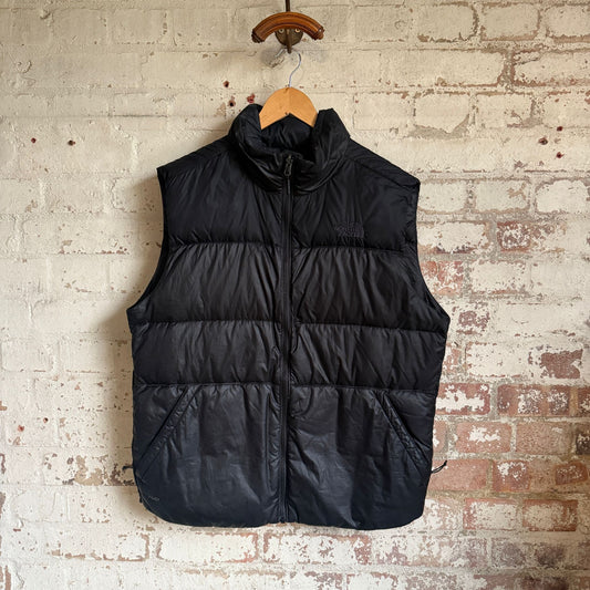 Black North Face Puffer Gilet Jacket