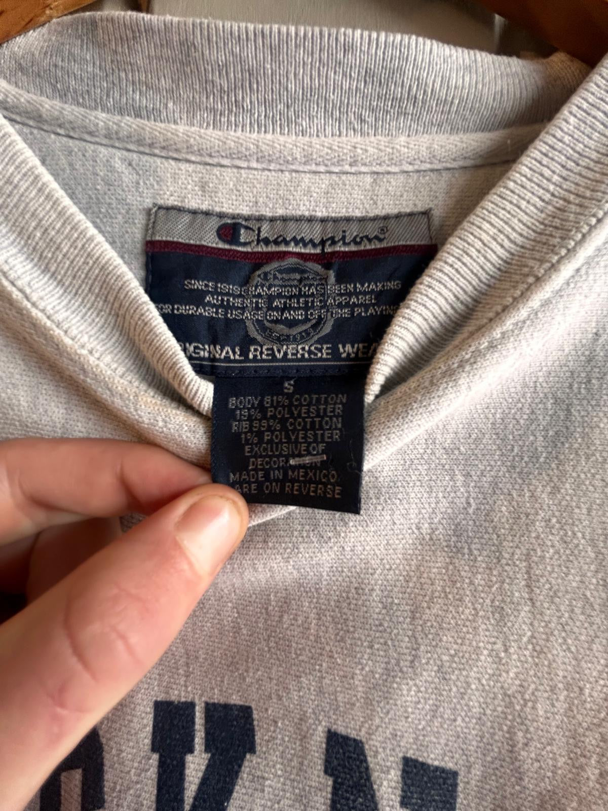 1990s Grey Champion College Reverse Weave Sweatshirt