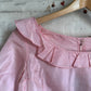 1960s Pink Silk Zip Blouse
