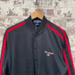 Vintage 1990s Black Polo Sport Ralph Lauren Button Up Sweatshirt Jumper