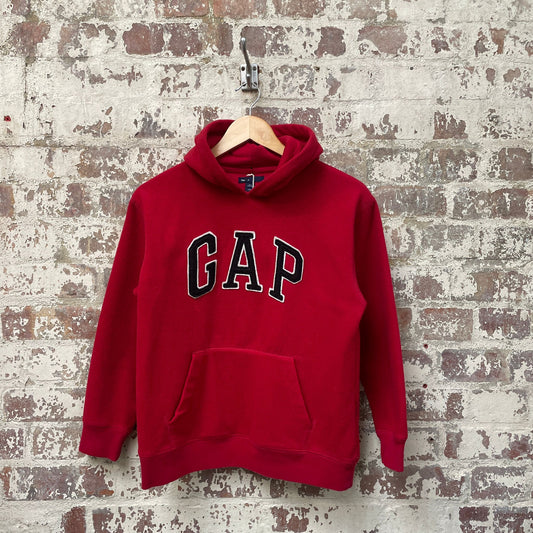 Vintage Red Gap Fleece Hoodie Jumper