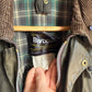 1980s Green Barbour Waxed Jacket Coat