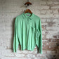 1990s Green Next Knitted long Sleeve Polo Shirt Top
