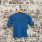 Vintage 1970s 1980s Blue Button T-Shirt