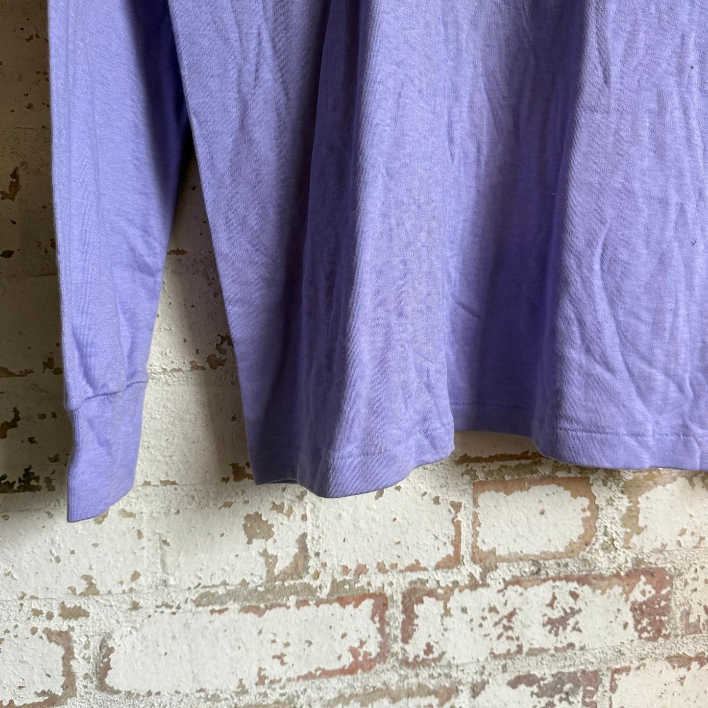 1960s Lilac Wool Knitted Long Sleeve Blouse