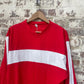 vintage 1970s 1980s Red long sleeve Football Template Shirt Top