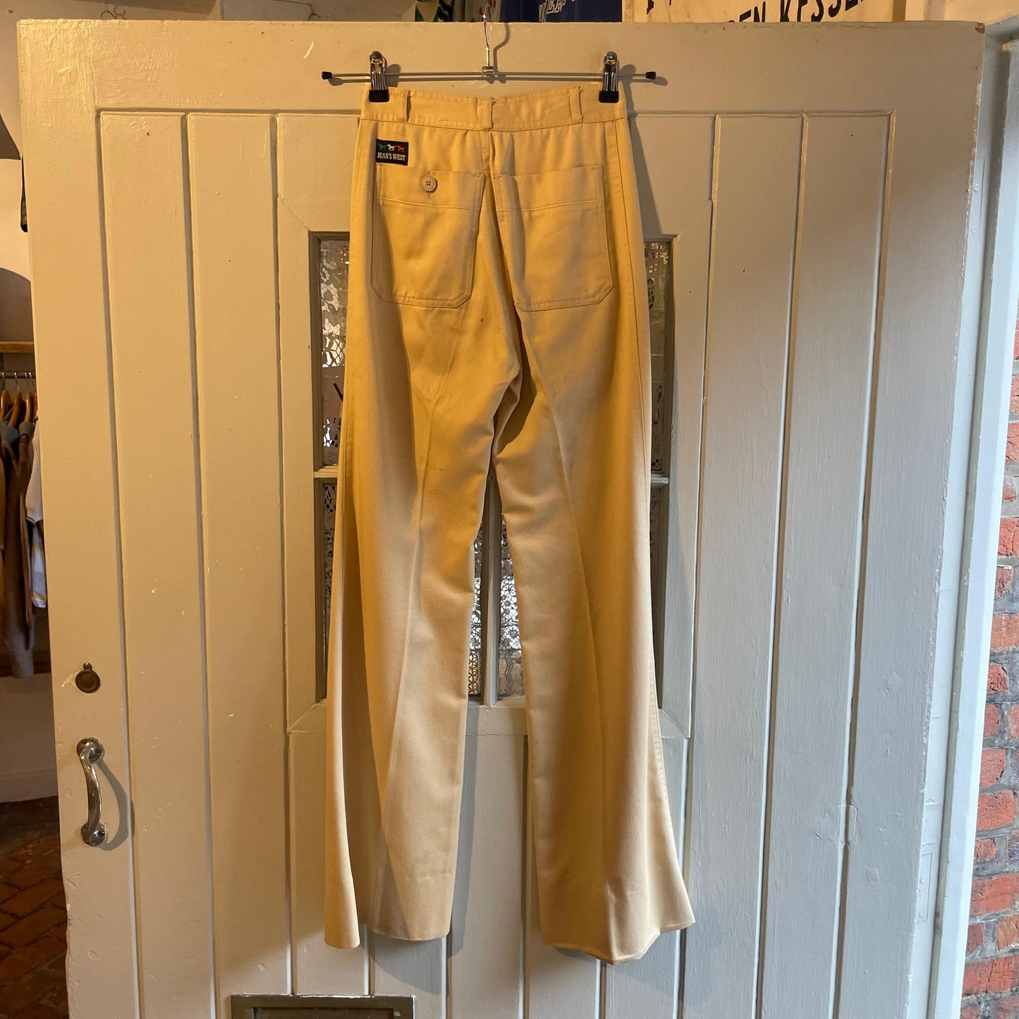 1970s Beige Jean's West Flared Trousers
