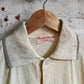 1970s Pale Yellow Unusual British Polo Shirt Top