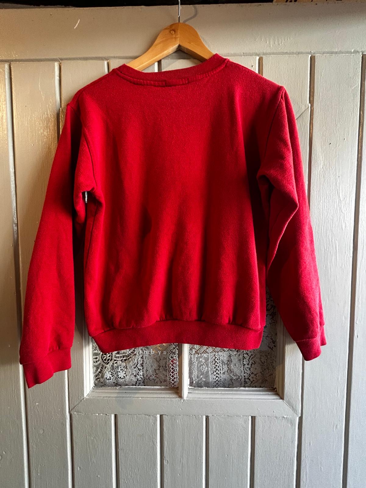 1990s Red Tommy Hilfiger Flag Sweatshirt