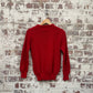 Vintage 1970s 1980s Red Knitted Jumper