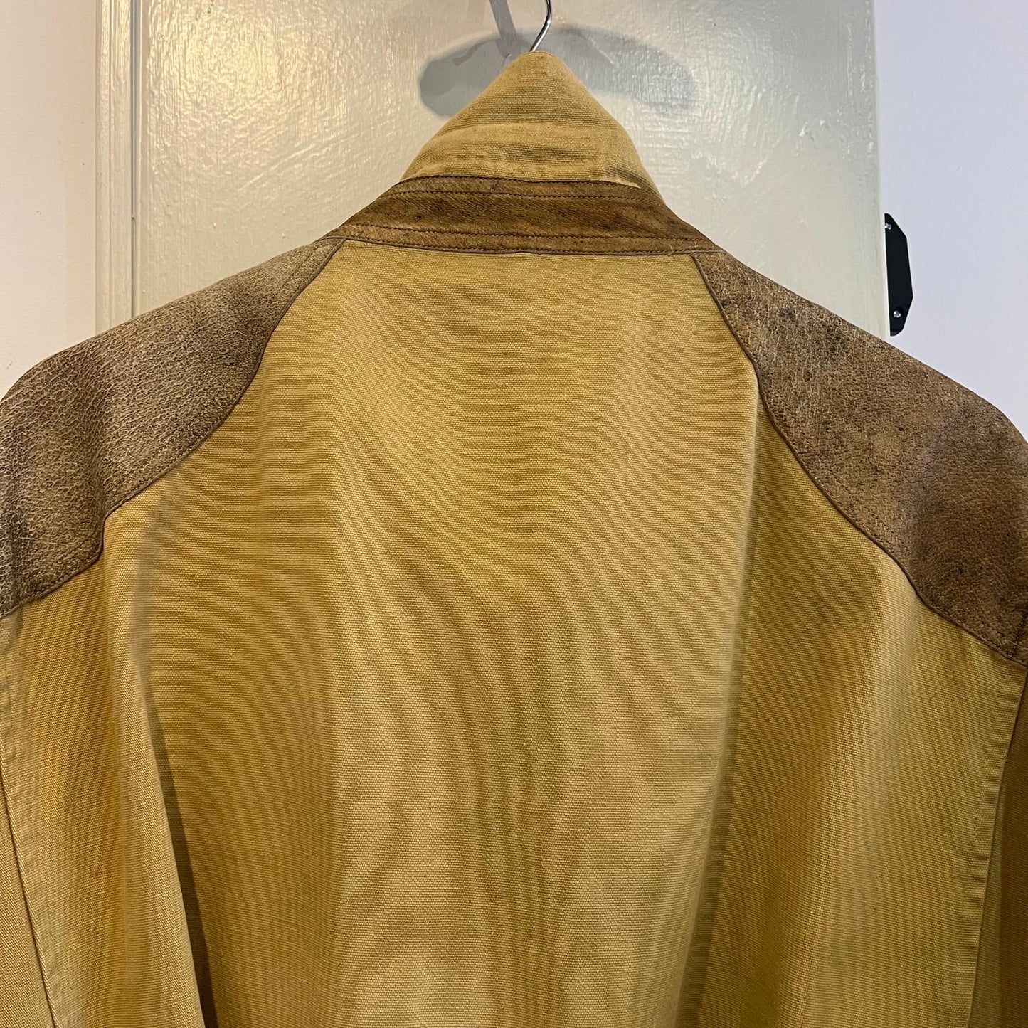 1960s Mustard Yellow Italian Hunting Work Style Jacket Coat