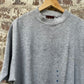 Vintage 1980s 1990s Grey Distressed painter Cut Off Sweatshirt Jumper