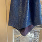 1970s Blue Sparkly Halter Neck Top