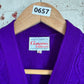1950s Purple British Button Cardigan Jumper
