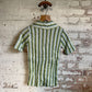 1970s Short-Sleeved Green Striped Shirt