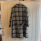 1960s Green Checkered Wool Coat Jacket