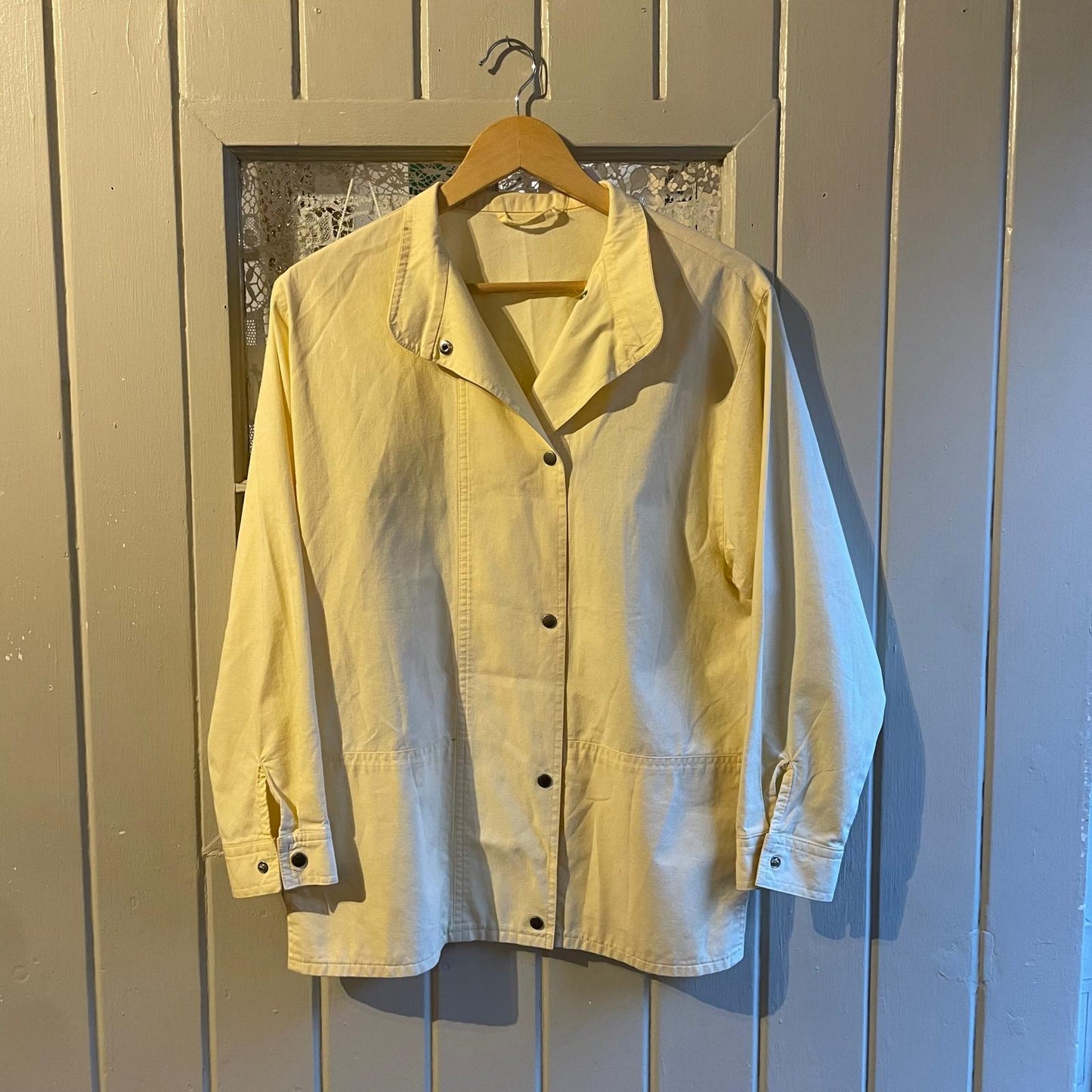 1980s Cream St Michaels Cotton Unusual Jacket