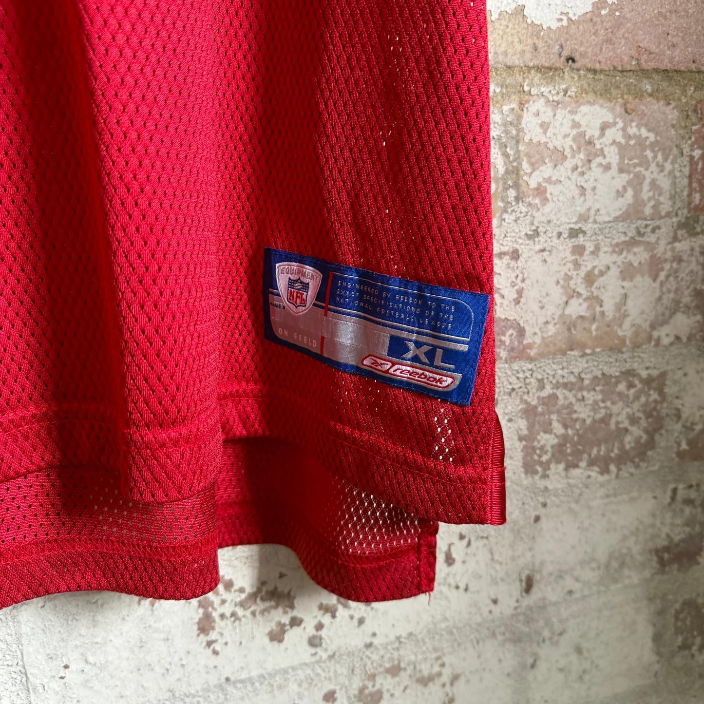 Vintage Reebok Red NFL Jersey Shirt