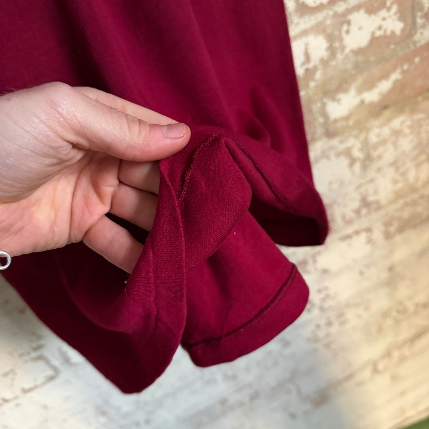 1970s Burgundy Blank T-shirt