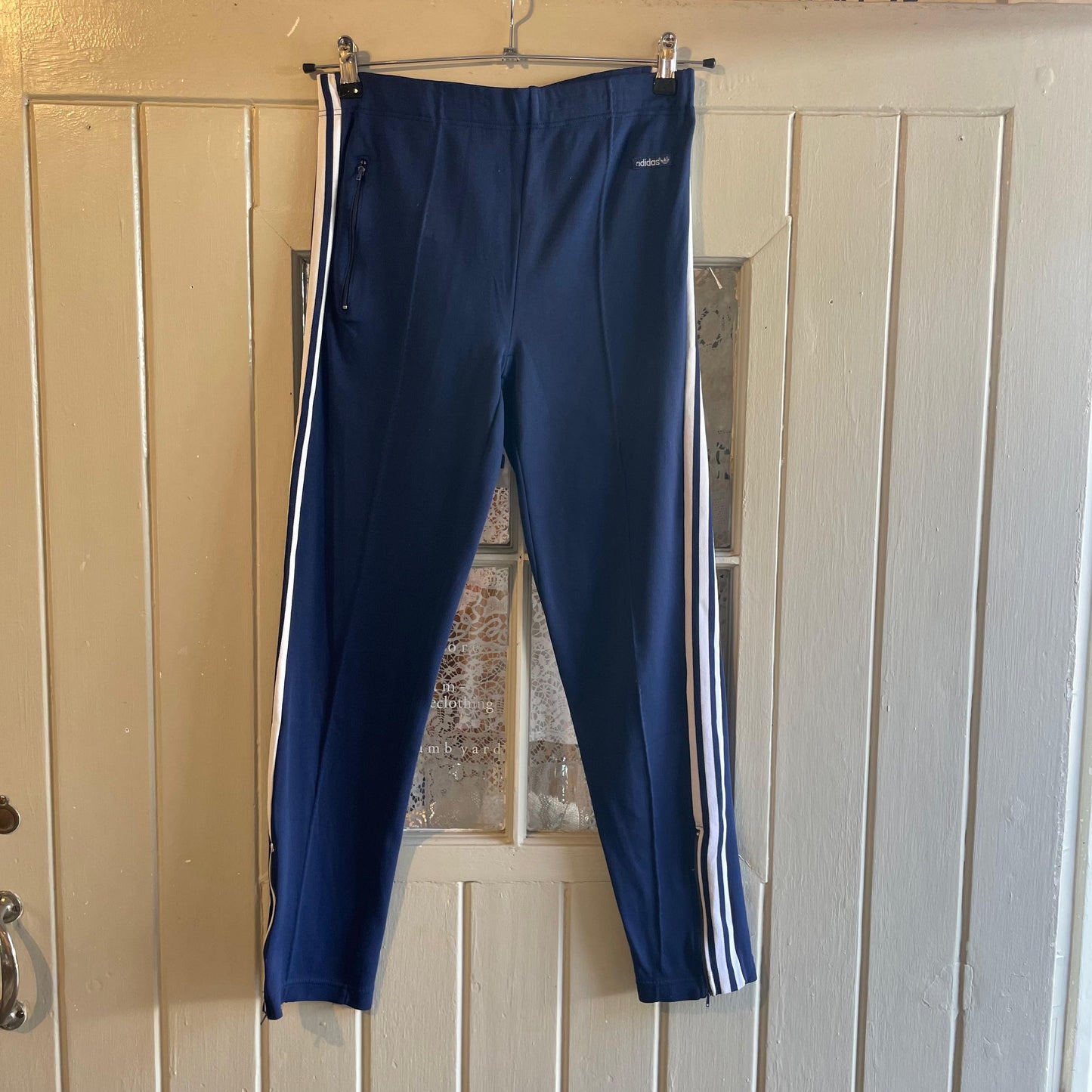 1970s Navy Adidas Ventex Tracksuit Bottoms