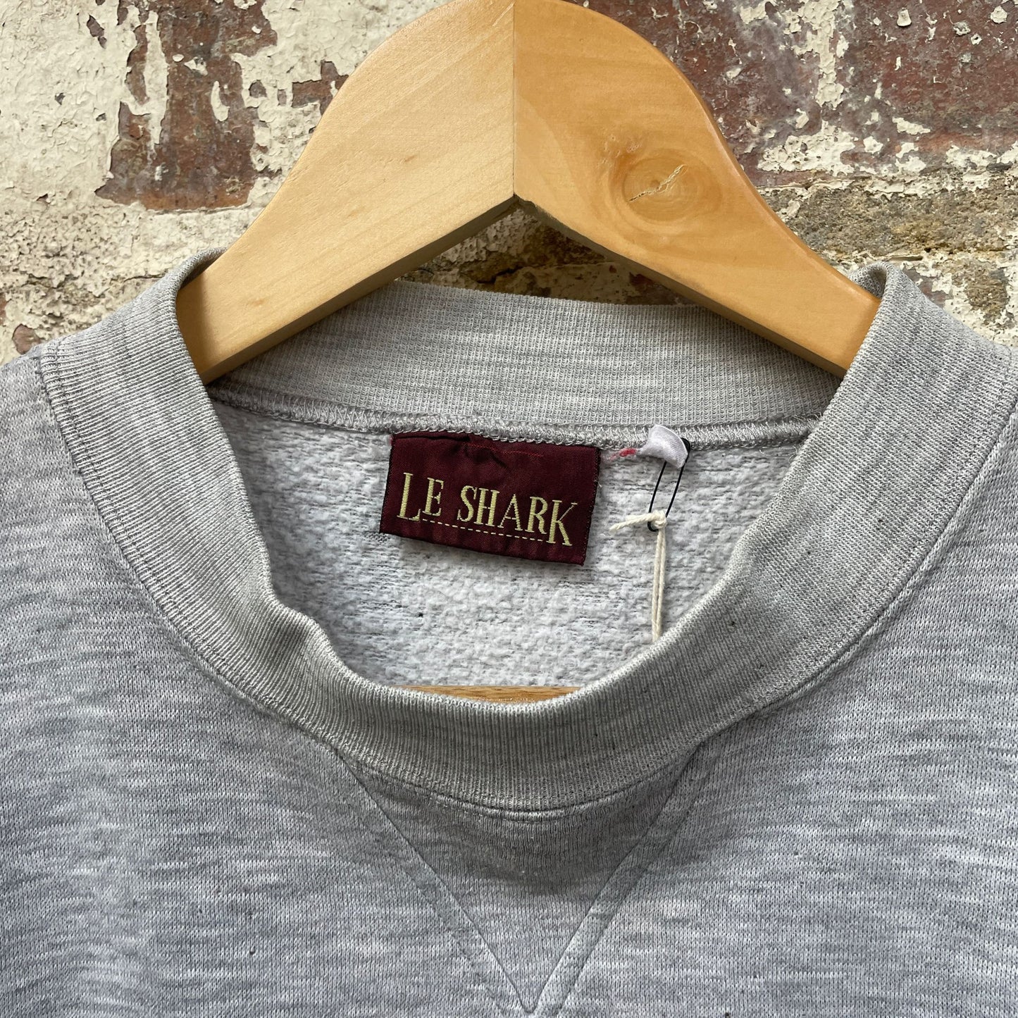 Vintage 1980s 1990s Grey Distressed painter Cut Off Sweatshirt Jumper
