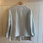 1970s Green Striped Knitted Blouse Shirt