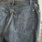 1990s Black levis Denim Shorts
