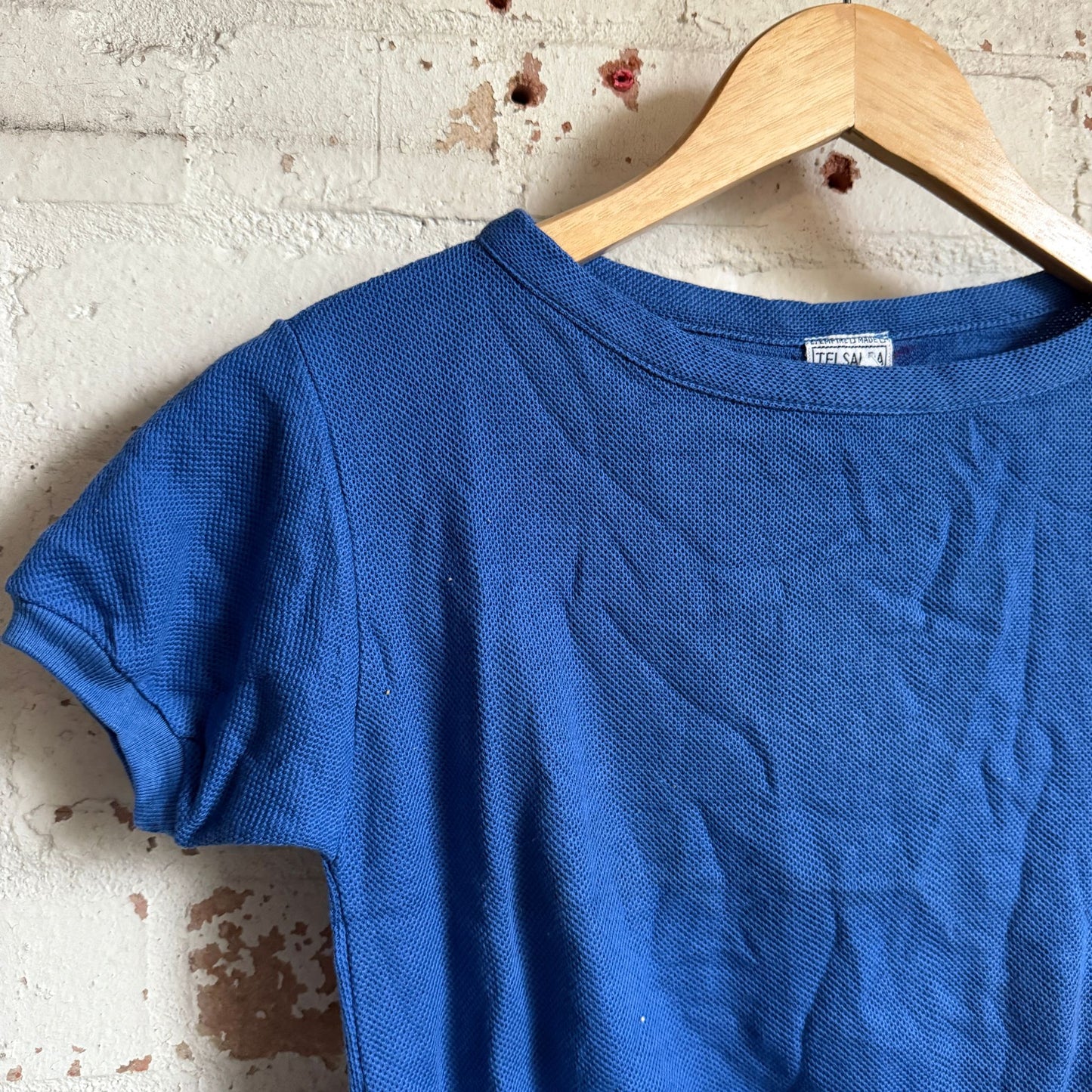 1960s Blue Short Sleeve Sweatshirt T-Shirt