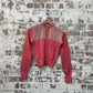Vintage 1940s 1950s Pink Knitted Wool Cardigan Jumper