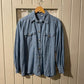 1970s Blue Denim Button Up Shirt