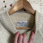 1970s Cream Wool Peter Storm Knitted Jumper