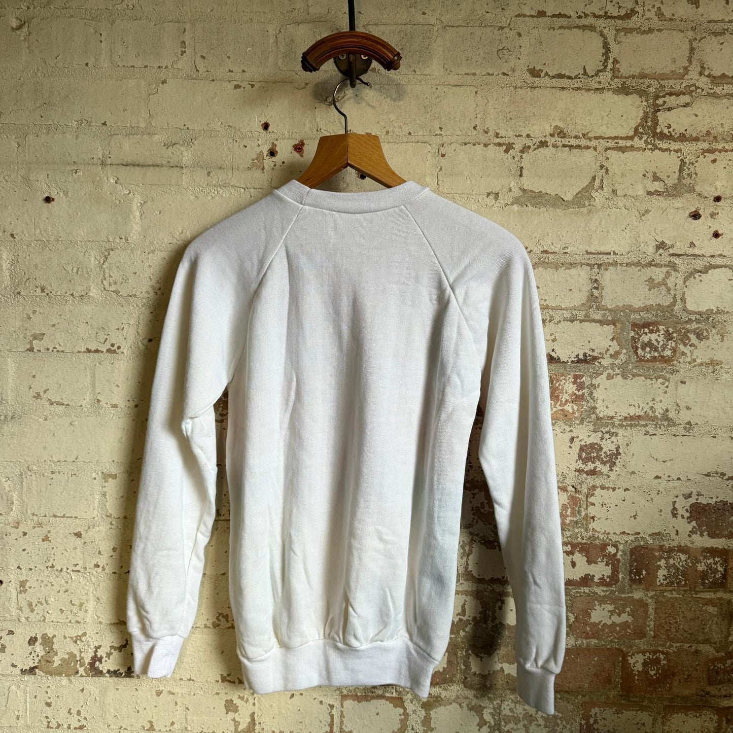 1980s White Union Jack Graphic Sweatshirt