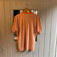 1990s Orange and White Striped T-Shirt