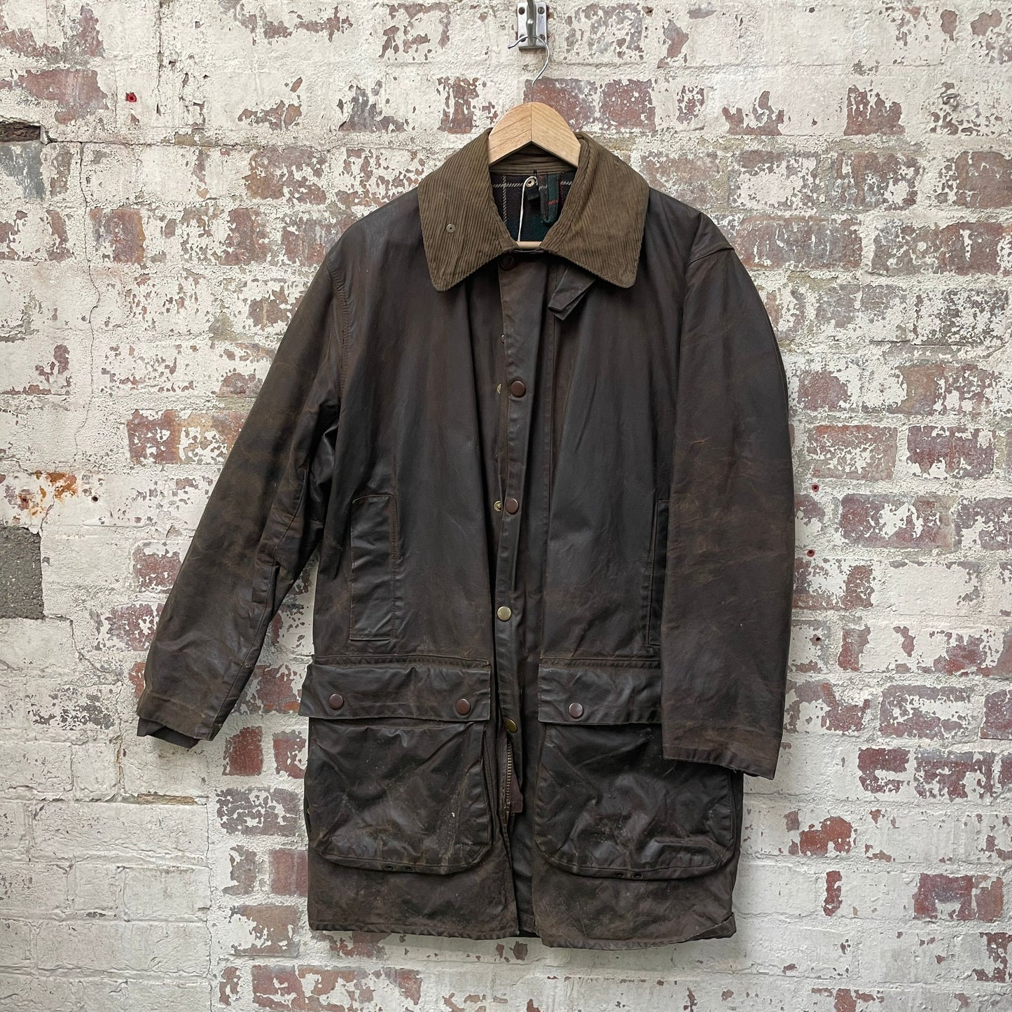 Vintage 1970s Brown Barbour Wax Northumbria Jacket Coat